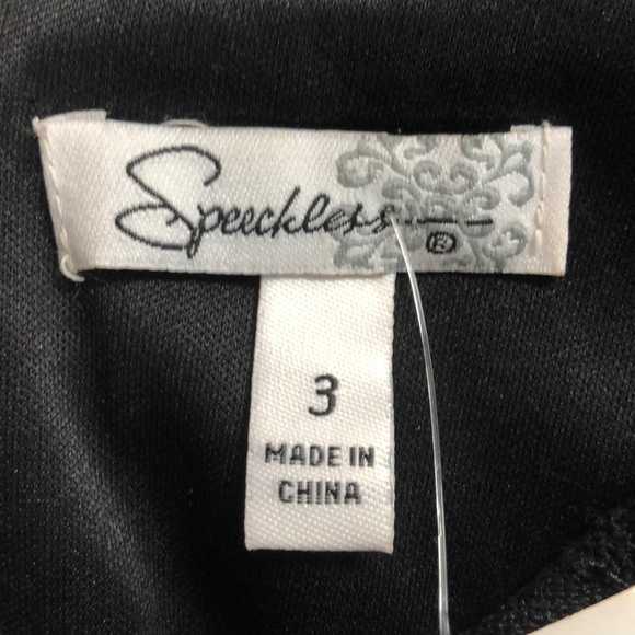 Lacy Black Speechless short dress juniors 3 - Picture 6 of 6